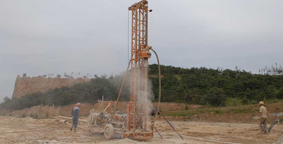 Herramienta de perforación DTH SPM utiliza en la construcción de carreteras